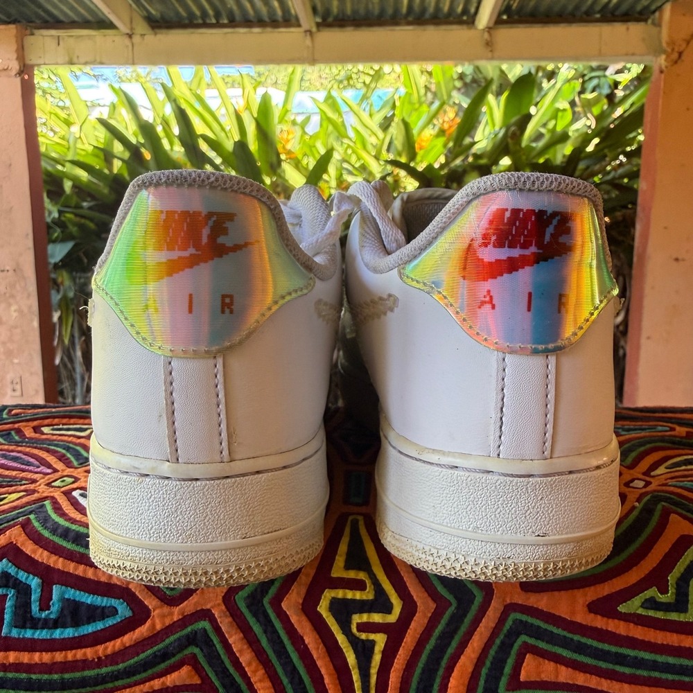 Nike Air Force 1 Low Iridescent Pixel Swoosh Sneakers Men Size 9 CV1699100 Shoes - Picture 4 of 8